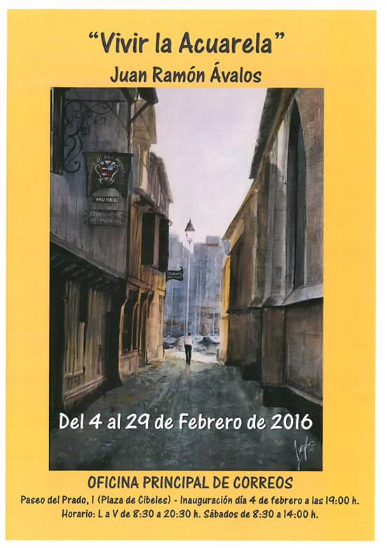Juan Ramón Ávalos acuarela artista y pintor cartel-promo-vivir-la-acuarela