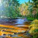 río Eresma, Acrílico de Juan Ramón Ávalos